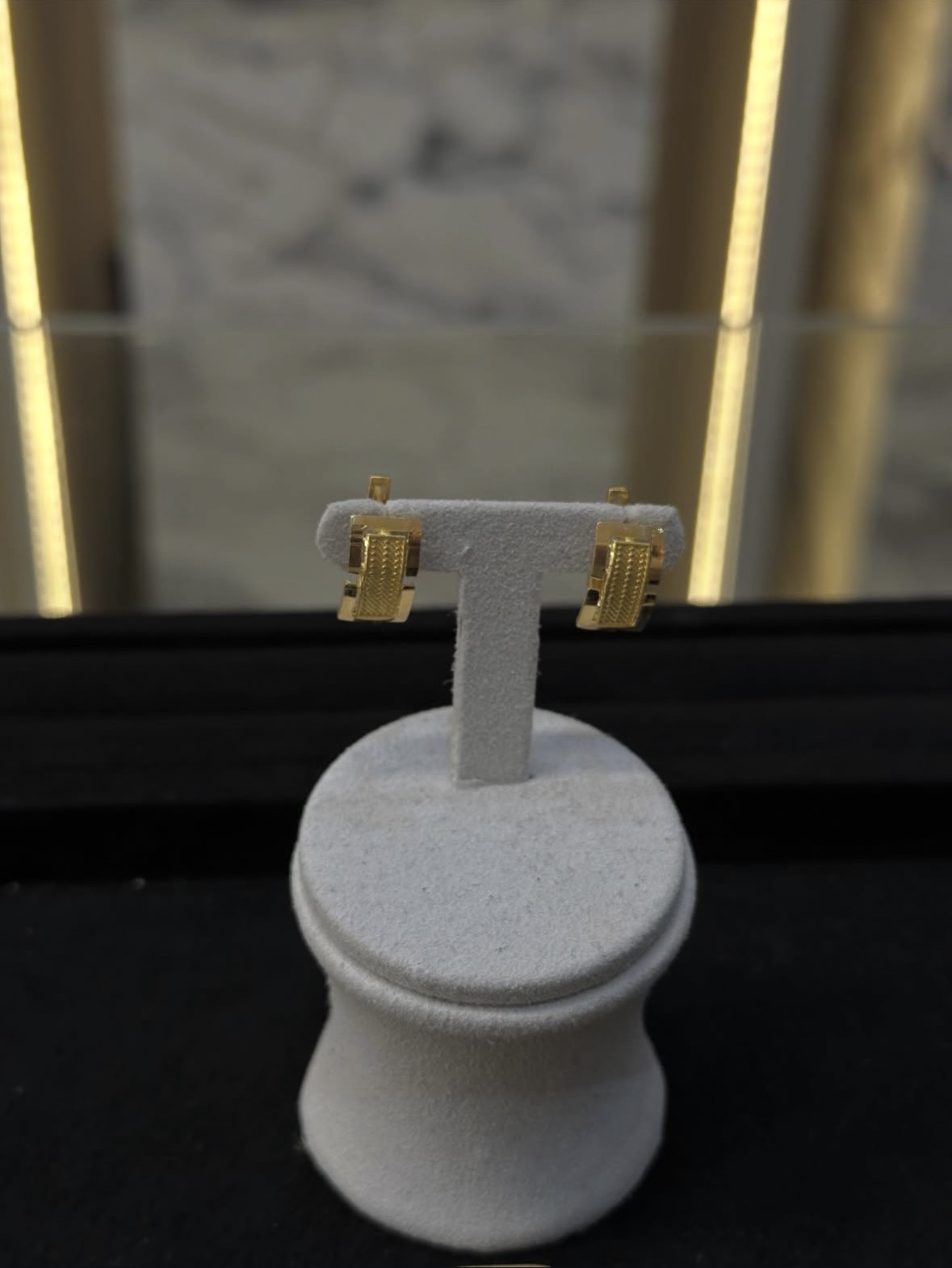 Trabzon Desenli 22 Ayar Altın Küpe