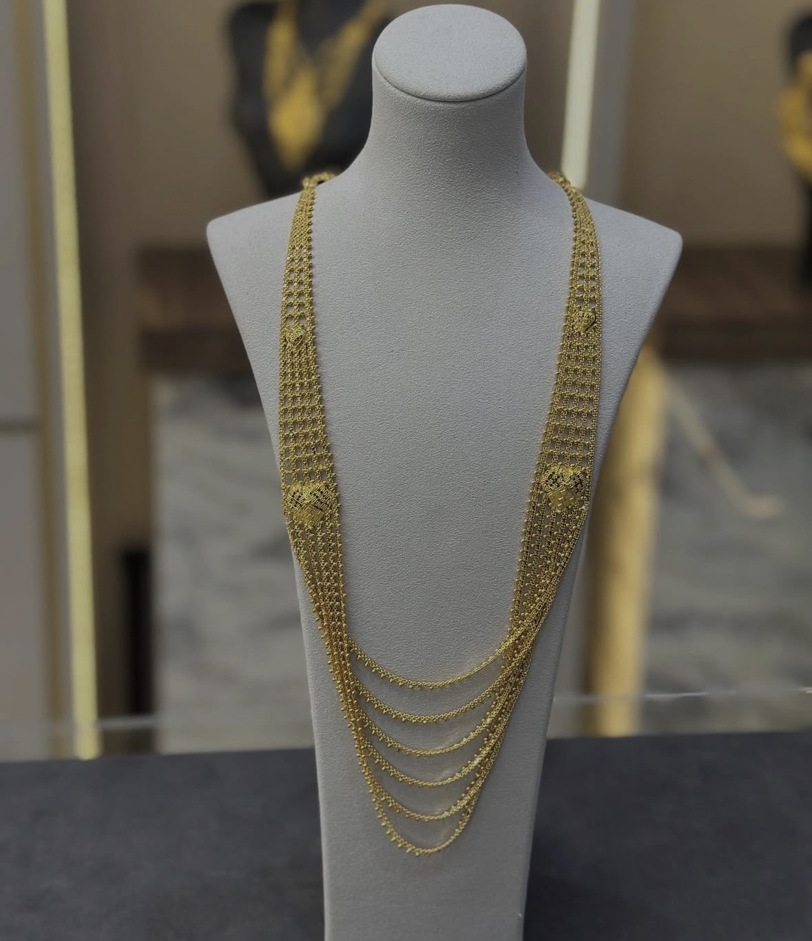 22 Ayar Hint Akıtma Altın Kolye