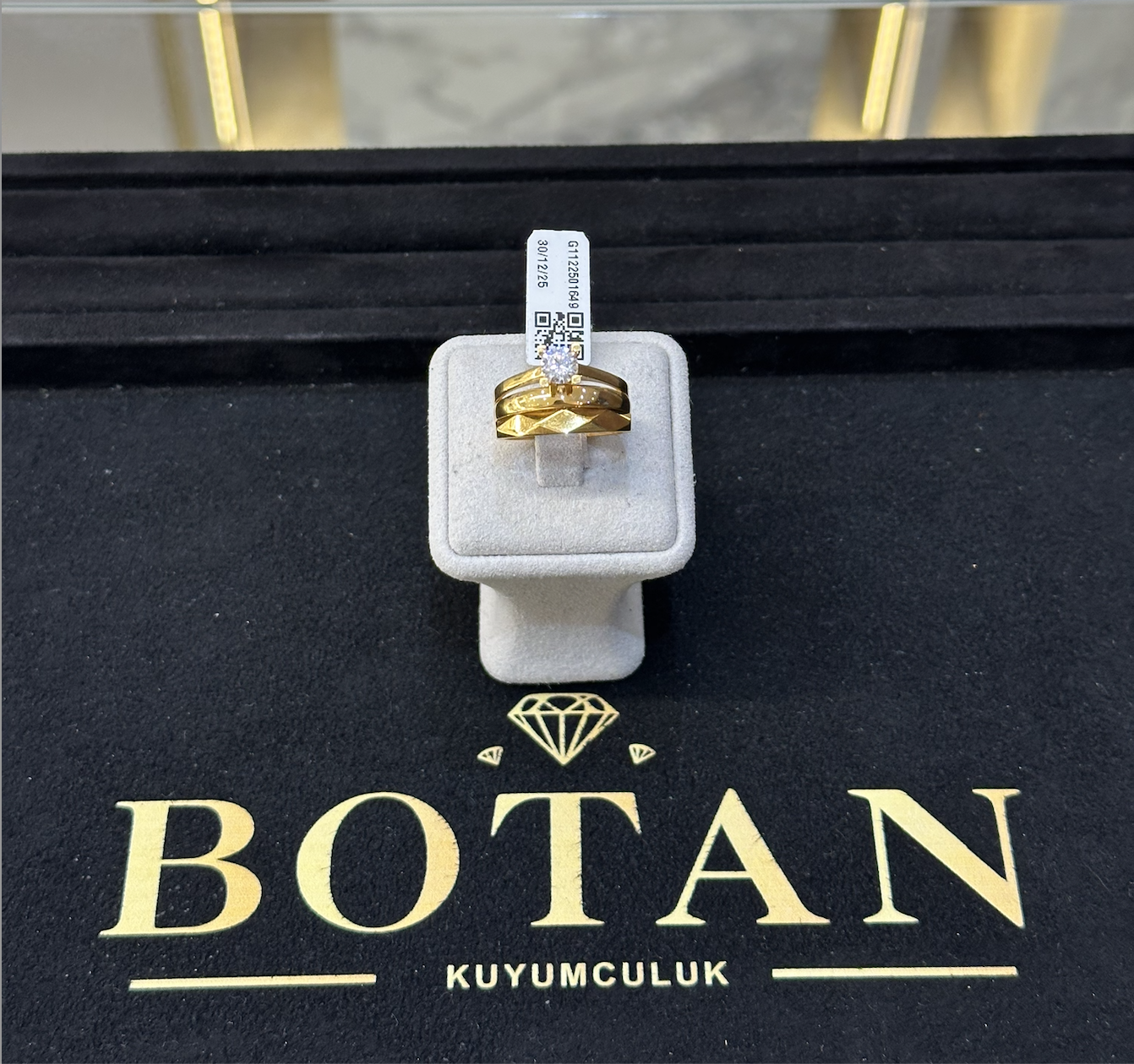 Tektaşlı Modern Alyans Yüzük