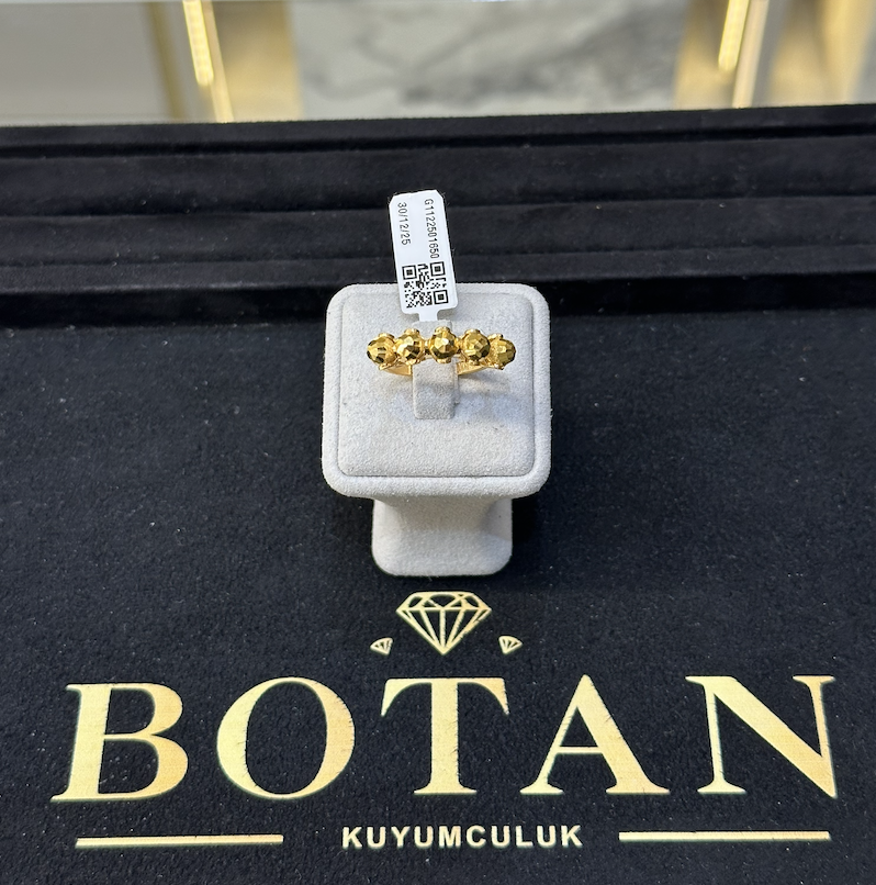 Beşli Dorika Altın Yüzük